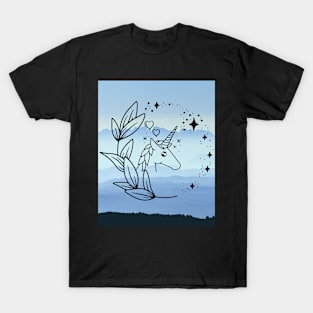 Unicorn Light Blue T-Shirt